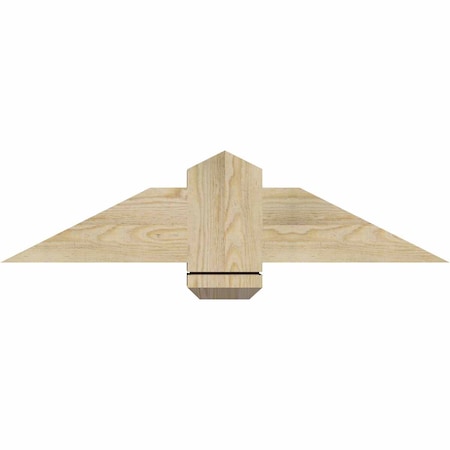 Ekena Millwork Eugene Rough Sawn Timber Gable Bracket, Douglas Fir, 36"W x 9"H x 4"D x 6"F, 6/12 Pitch GBW036X09X0406EUG00RDF
